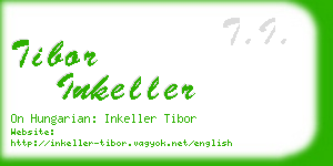 tibor inkeller business card